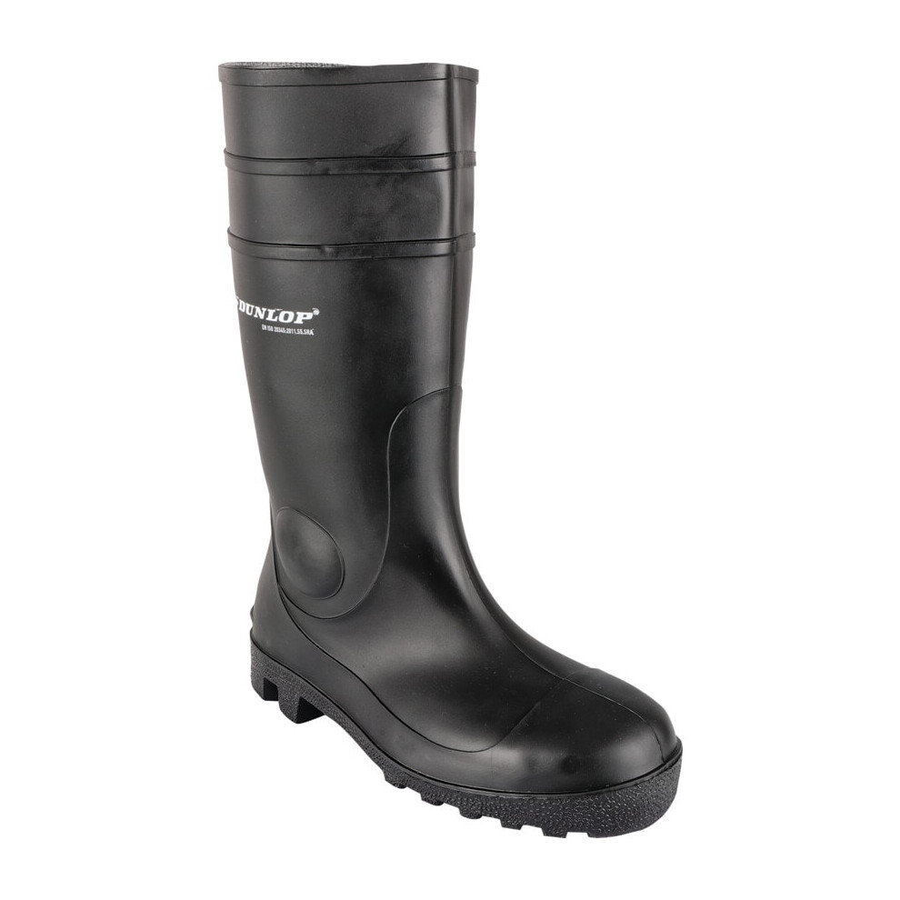 Dunlop Black Protomaster Full Safety Pvc Wellington - Uk 10.5 | Eu 45 - Image 8