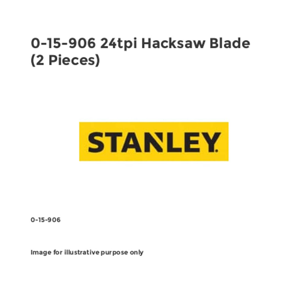 Stanley 0-15-906 Hacksaw Blades High Speed Steel Molybdenum (2)