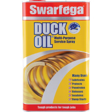 Swarfega Duck Oil Multi-Purpose Lubricant, Rust Protector, Releases Rusty Bolts, Light Degreaser, Silicone Free, 5L Can