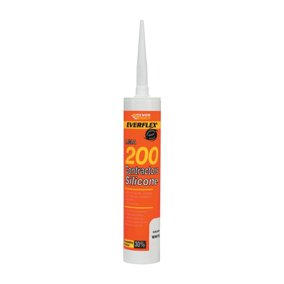 Everbuild 200 Contractors Lma Silicone Brown C3 Tube