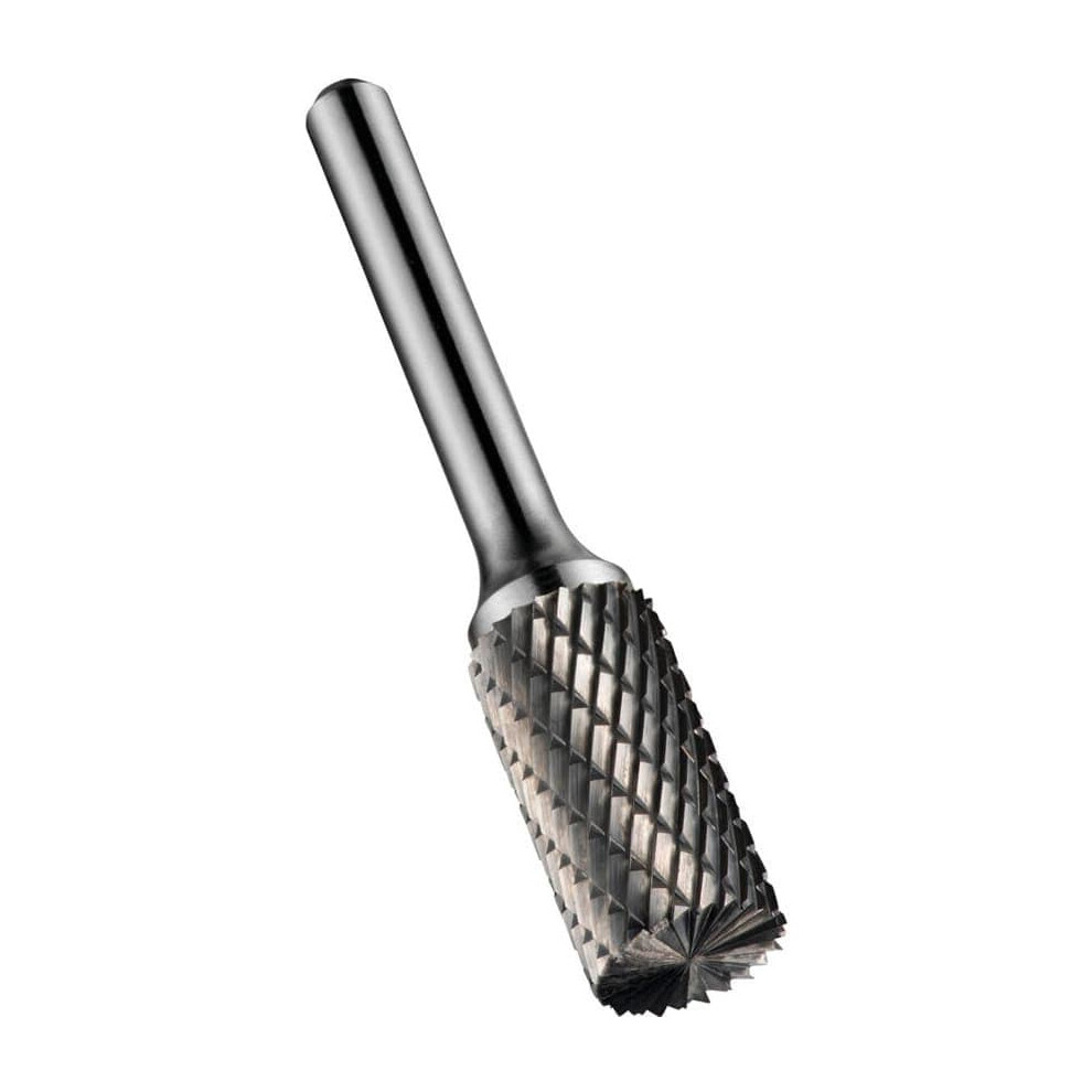 Dormer P8038.0X6.0 Solid Carbide Bright Rotary Burr - Cylinder with Endcut 8mm x 6mm