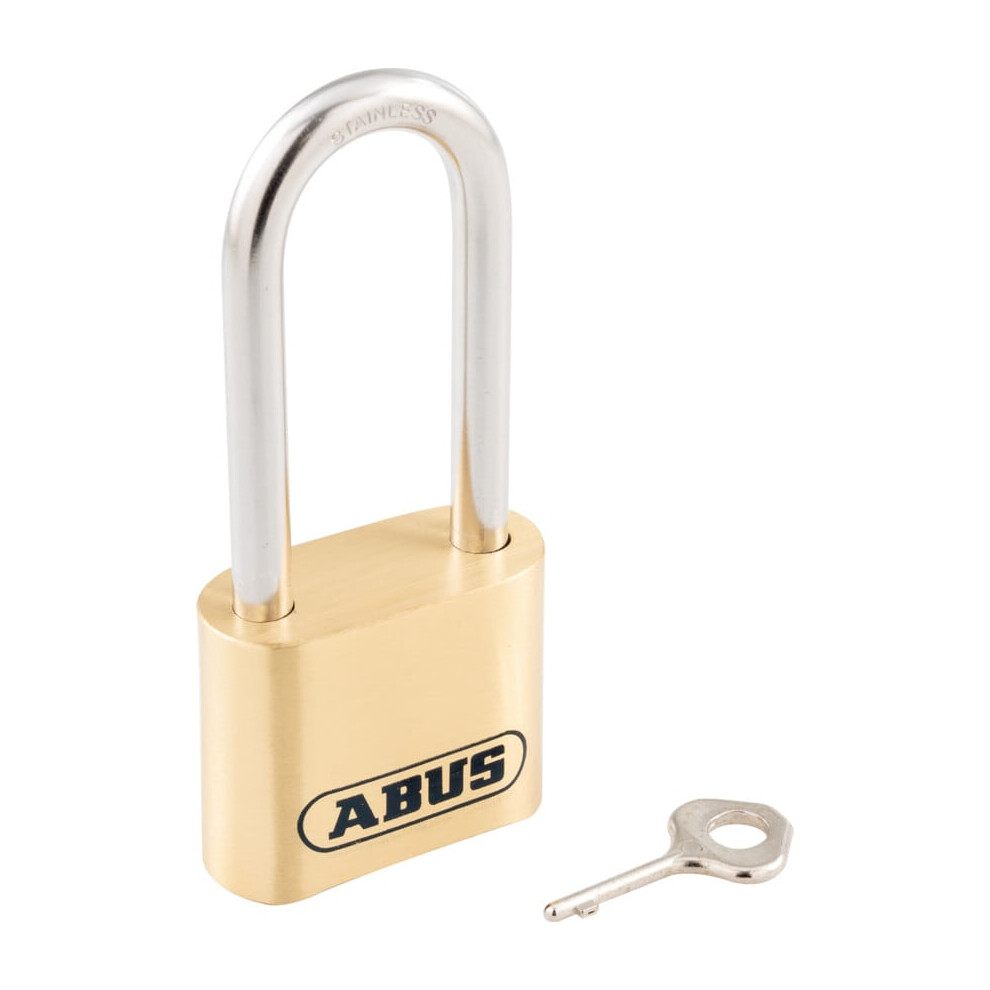 Waterproof Combination Padlock - Brass - 4 Wheel - 50mm - Long Shackle