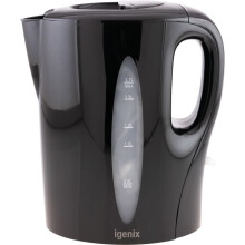 (Black) Igenix IG7280 Cordless Jug Kettle 2200 W, 1.7 Litre