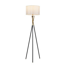 Floor Lamp White Lampshade Indoor Living Room Bedside Bedroom Retro Decorative Iron Vertical Lamp