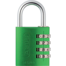 ABUS 14540GRE 145/40 40mm Aluminium Combination Padlock Green 49531