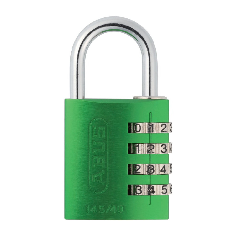 ABUS 14540GRE 145/40 40mm Aluminium Combination Padlock Green 49531