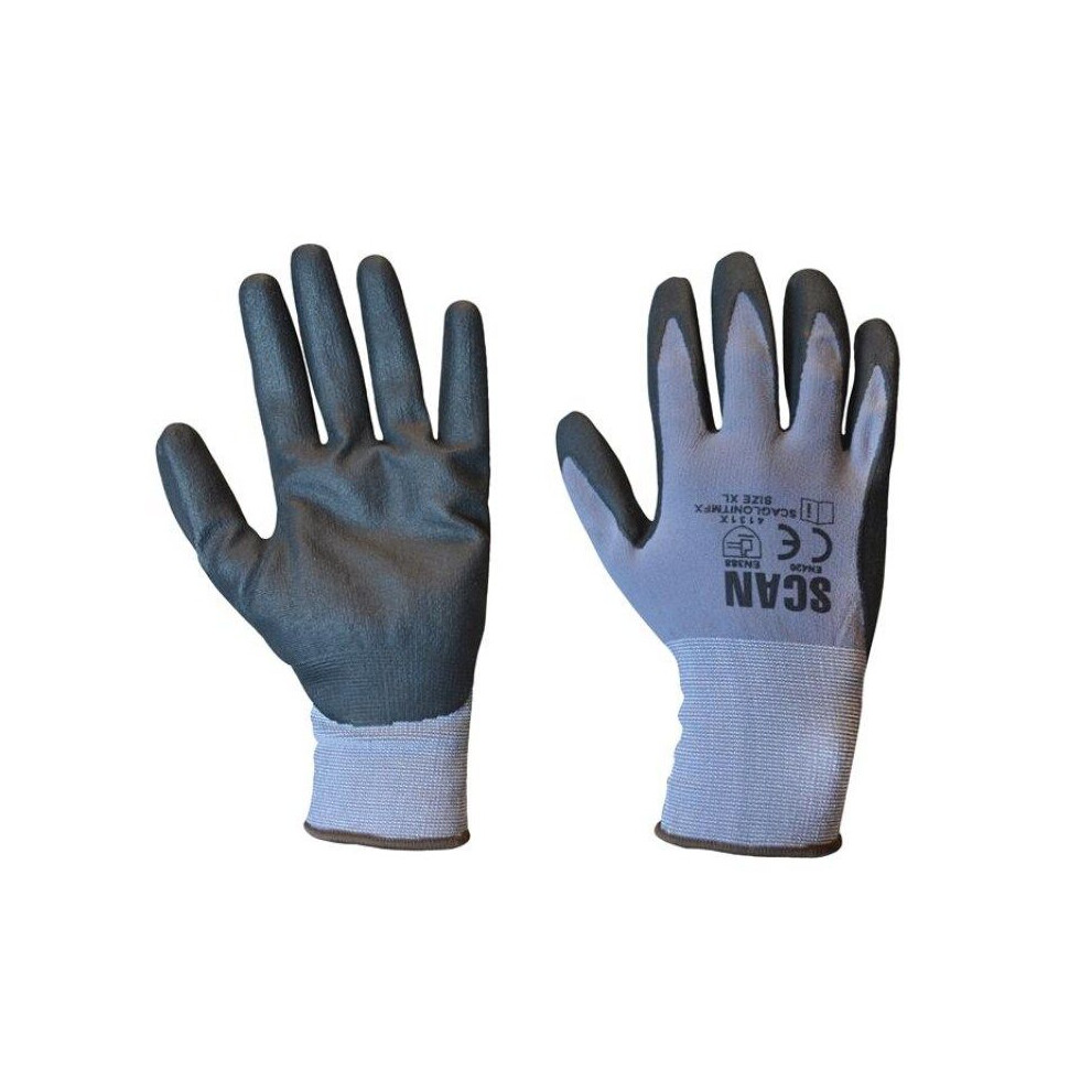 Scan Microfoam Nitrile Coated Gloves - Extra Extra Large (Size 11)