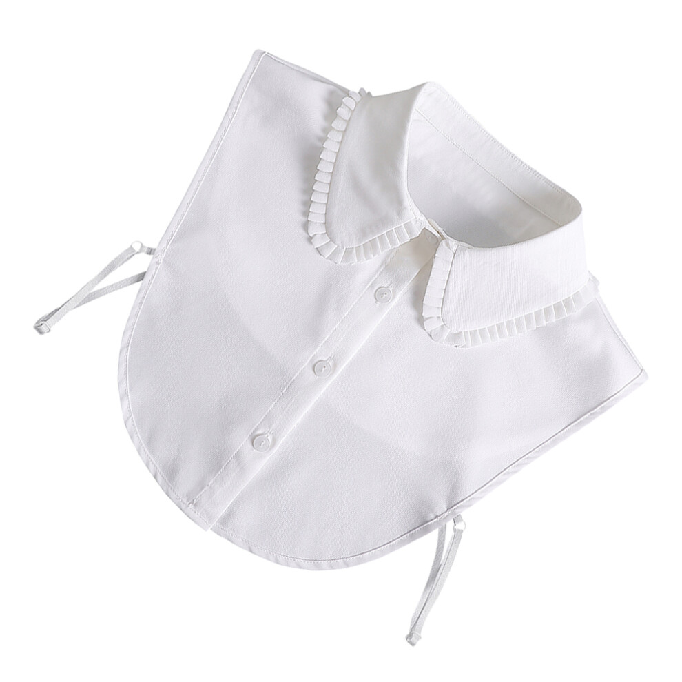 Chiffon Overhemd Met Faux Afdemontabele Kraag Dames-image