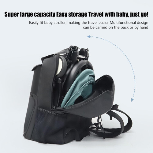 Stroller Bag Backpack for Diaper Bag, Airport Stroller Bag, Storage, Single Size, Multi-Coloured 2