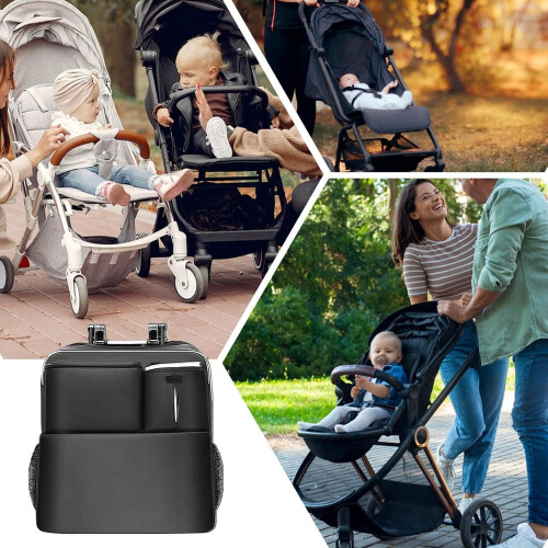Stroller Bag Fits Most Strollers And Car Seats Lightweight Ripstop Nylon With Backpack Straps Foldable Plane Duffel 2