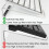 Computer Keyboard Stand Clear Acrylic Elevated Display Tray PC Compatible Ergonomic Typing Stand Pair 4