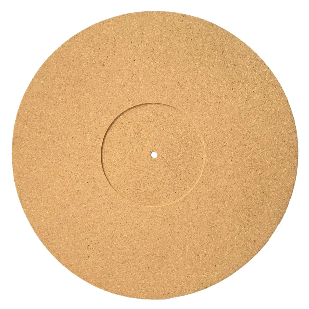 Anti-Static Cork Turntable Mat 2-Inch Slipmat 3Mm Thick Vinyl Records Compatible Audiophile Platter Mat 9354506479404