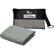 Azark Microfibre Towel Quick Dry Lightweight Super Absorbent Soft & Durable for Gym, Travel, Yoga, Camping & Beach (Grey Small)