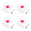 20Pcs White Wireless Patient Call Button Plastic Panel for Toilet Use 7