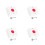 20Pcs White Wireless Patient Call Button Plastic Panel for Toilet Use 4