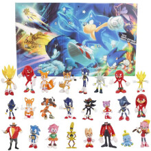 Kids Christmas Sonic the Hedgehog Figures 24 Days Countdown Advent Calendar Toys Surprise Xmas Gifts