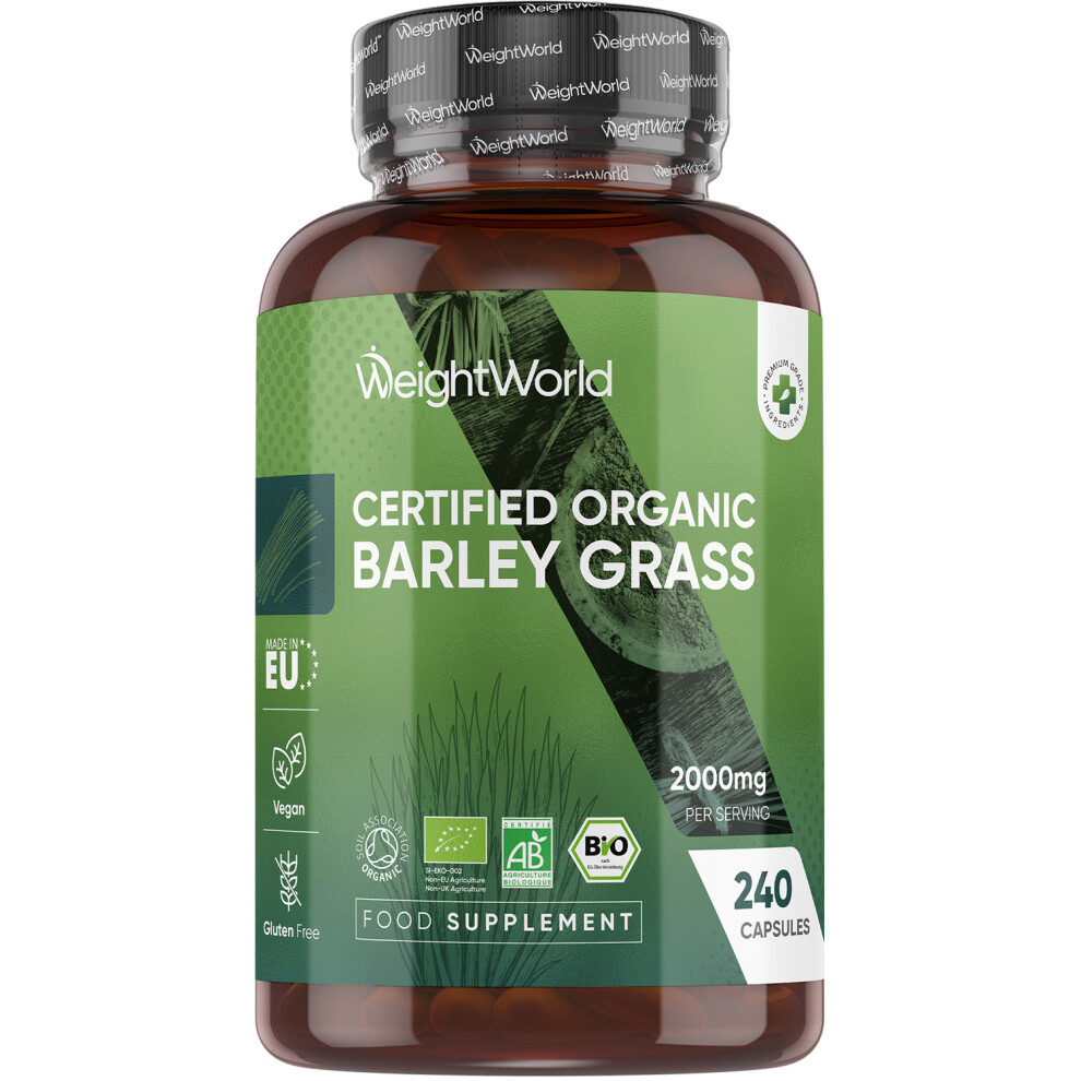 Weightworld Organic Barley Grass Powder 2000Mg - 240 Capsules