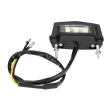 Motorcycle License Plate Light 12V LED Universal for Most Motorcycles White Rear Tail Lamp