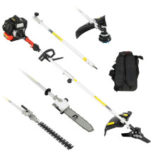 P1 Petrol Garden Multi Tool 56cc 5 in 1 Grass Trimmer Strimmer, Brushcutter, Pole Chainsaw, Hedge Trimmer & Extension Shaft P1-MT560