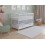 Asher Cot Bed 120x60cm with Drawer & Mattress (White) 1