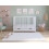 Asher Cot Bed 120x60cm with Drawer & Mattress (White) 2