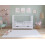 Asher Cot Bed 120x60cm with Drawer & Mattress (White) 3