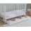 Asher Cot Bed 120x60cm with Drawer & Mattress (White) 6