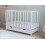 Asher Cot Bed 120x60cm with Drawer & Mattress (White) 7