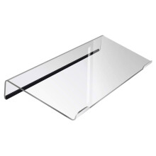 Transparent Tilted Keyboard Tray For Desk, Acrylic Keyboard Stand With Nonskid Black Strip, Ergonomic Holder