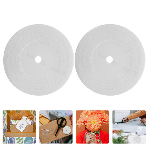2Rol Silky Organza Wit Polyester Voor Bruiloft Decoratie 1