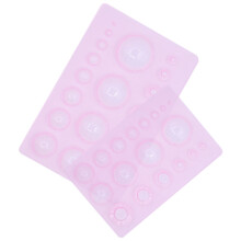 2 Stuks Polymeerklei Stempels 19,5x13 Cm Roze