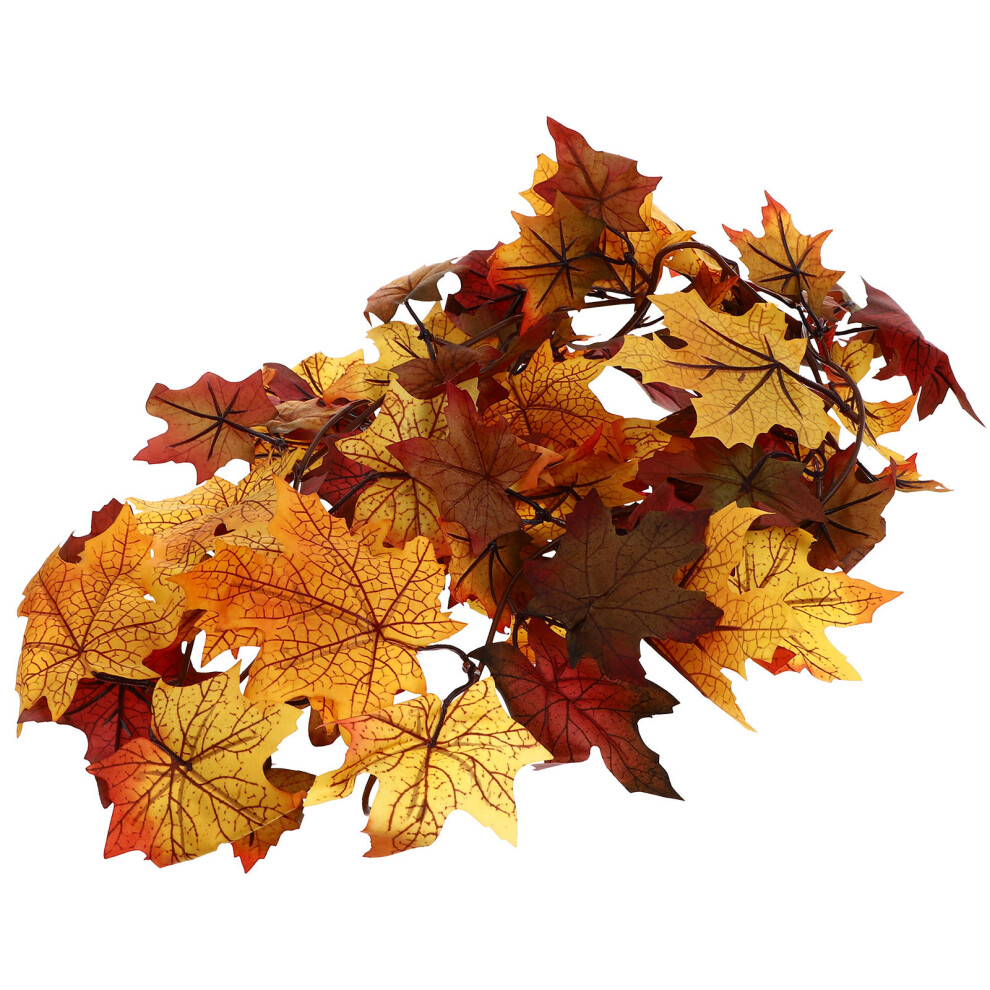 3 Szt. Symulowane WisząCe LiśCie Klonu Z Wikliny-image