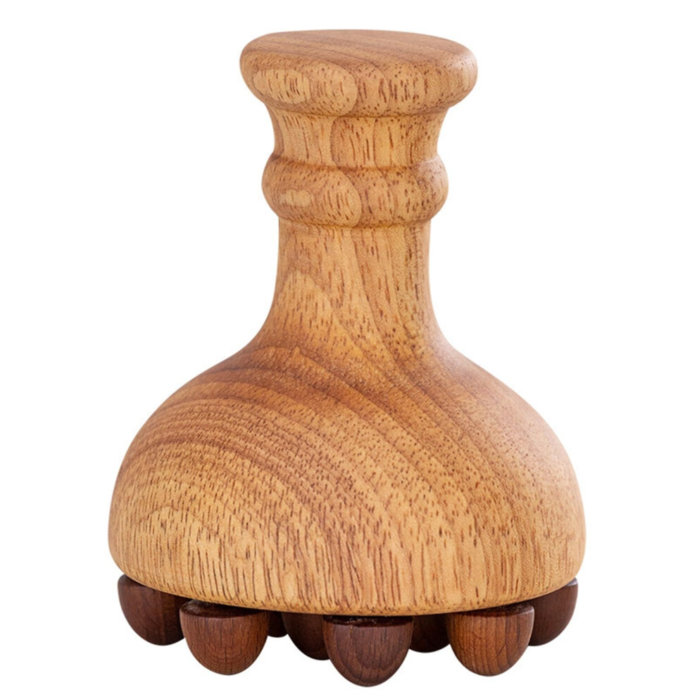 Wooden Meridian Brush For Body Massage Portable Meridian Pressure Brush Wooden Handle Waist Massage Tool