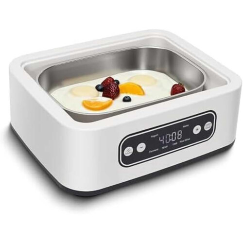 1.6 Quart Yogurt Maker With Stainless Steel Inner Pot, Precise Temperature Control, Auto Stop Function Europe Version 1