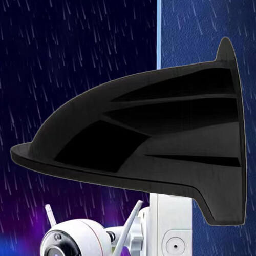 Security Camera Protector Dust-Proof Rain Cover Large Canopy Design, Sunblock Panel Weather Shield, Universal Fit, Black 1
