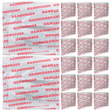 50 geïsoleerde aluminiumfolie verpakkingen voor bbq
