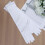 1 Paar Satin Mit Perlen Für Hochzeit Weiß 6