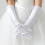 1 Paar Satin Mit Perlen Für Hochzeit Weiß 4