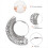 Ringgrößen-Messwerkzeug-Set, Ringgrößenmesser mit Lupe 4