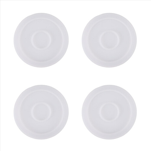 4 Pack Round Silicone Coaster Molds,Clear Epoxy Molds 1
