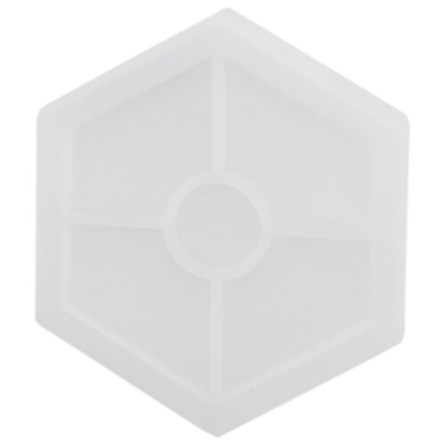 8 Pack Hexagon Silicone Coaster Molds for Casting with Resin,Concrete 1