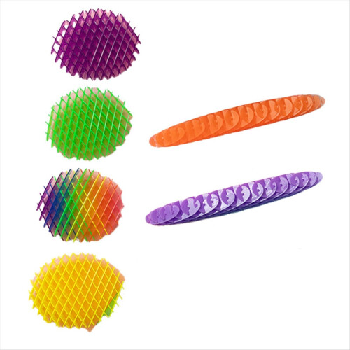 6PCS Worm Big Fidget Toy Worm Unpacking Morphing Worm Six Sided 1