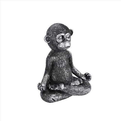 Meditierender Affe Statue Harz Yoga Buddha Figur Home Dekorative 2