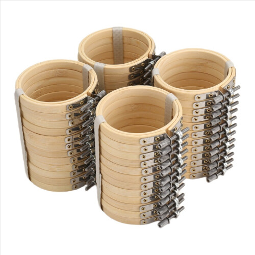 3 Zoll Stickrahmen Mini Stickrahmen Bambus Rundrahmen 8cm 2
