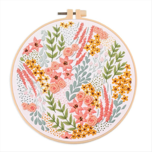 Embroidery Kit with Thread Needles,A 1