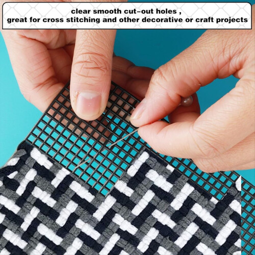Plastic Mesh Canvas Sheets for Embroidery,Knitting Crochet Projects,B 2