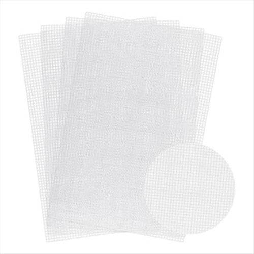 Plastic Mesh Canvas Sheets for Embroidery,Knitting Crochet Projects,A 1