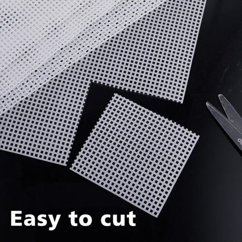 Plastic Mesh Canvas Sheets for Embroidery,Knitting Crochet Projects,A 2