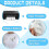 15PCS A4 Water-Soluble Self-Adhesive Embroidery Stabilizer -Printable 3