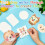 20Sheets Magic Foam Texture Paper 4 Shapes Foam Texture Drawing Paper 4